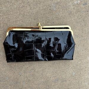 Braciano Leopard Print Clutch with Gold Accents